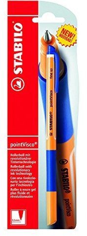 STABILO Stabilo pointVisco Pomarańczowy, pojedyncze, niebieska, Pen  rollerball Pen, niebieski 1 szt. w opakowaniu B-36726-10