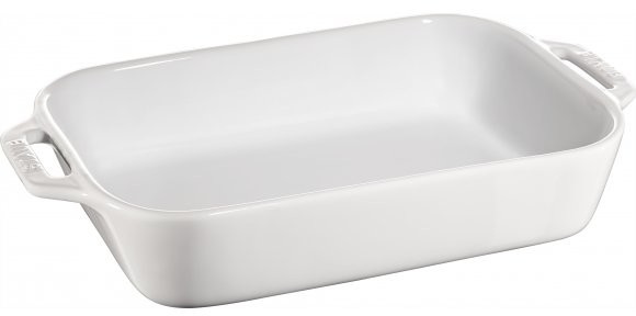 Staub COOKING PROSTOKĄTNY PÓŁMISEK CERAMICZNY 2,4 L 27 X 20 CM BIAŁY CERAMIKA 40511-146-0