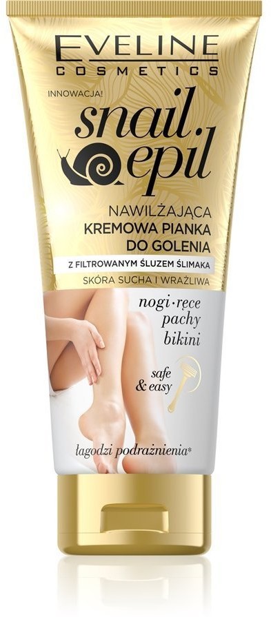 Eveline Snail Epil nawilżająca kremowa pianka do depilacji 175ml 88861-uniw