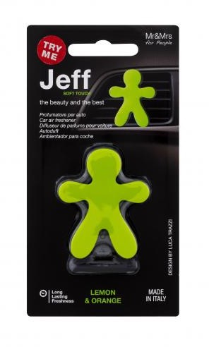Mr&Mrs Fragrance Fragrance Jeff Soft Touch Lemon & Orange zapach samochodowy 1 szt unisex
