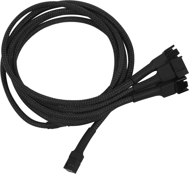 Nanoxia Kabel zasilający 3-Pin Molex-4x3-Pin adapter 60cm black - 900100 (900100005)