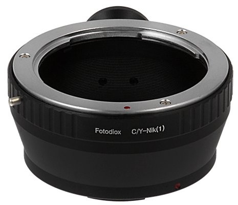 Fotodiox LENS Mount Adapter Contax/Yashica Lens to Nikon 1 system camera Mirrorless Digital Cameras wyszukiwania AS S2, J4, V3, AW1 CY-Nik1