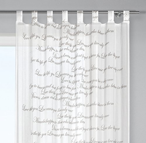Löscher-Tirol Gaśnica-Tirol 004407 800 zasłona na szelkach woal nadruk wykonany z 8 pętlami i taśmą uniwersalną, 140x245 cm 004407 800