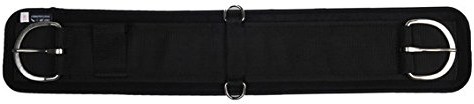 HKM SPORTS EQUIPMENT 548580 neoprenowy pas podsiodłowy z wyściółką do rzepów, 32 cale lub 81 cm, czarny 4379-9100-1022