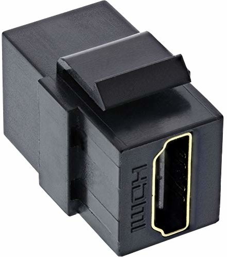 InLine 76202M HDMI Keystone Snap-In wkładka 4K/60Hz, gniazdo HDMI A, czarne 76202M