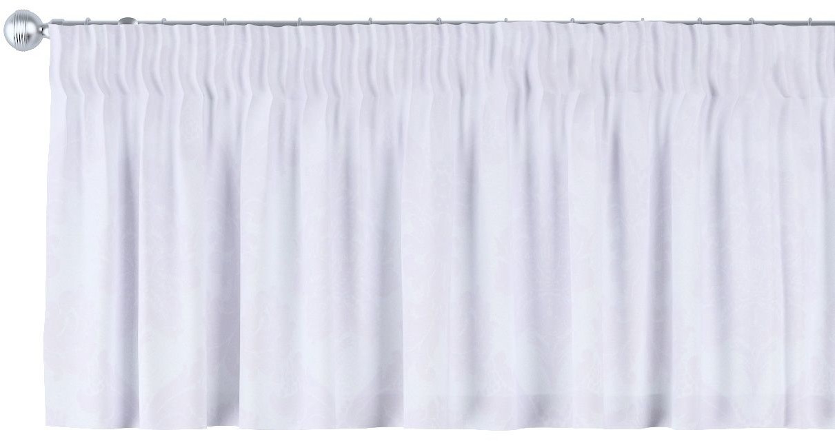 top Dekoria Lambrekin na taśmie marszczącej biały 130 × 40 cm Damasco 393-613-00