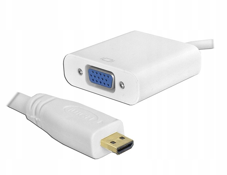 Adapter wtyk Micro Hdmi do Vga + Audio