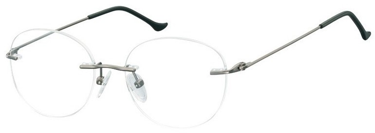 Sunoptic Bezramkowe Okulary Oprawki okrągłe korekcja 987B