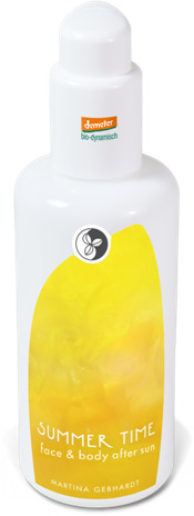 Martina Gebhardt Naturkosmetik Naturkosmetik SUMMER TIME Emulsja po opalaniu do twarzy i ciała 150 ml GreenLine-1397-uniw