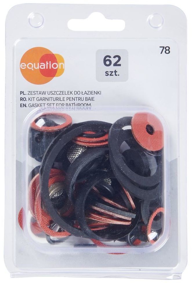 EQUATION Zestaw uszczelek do łazienki 62 szt. EQUATION