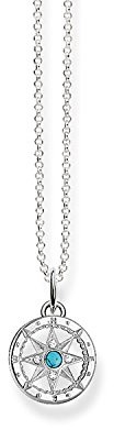 THOMAS SABO Thomas Sabo wisiorek damski łańcuszek ze srebra wysokiej próby 925 cyrkonia biały szlif brylantowy 42 cm  SCKE150057 SCKE150057