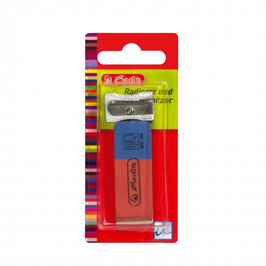 HERLITZ Temperówka metalowa+gumka 0008680704 tm 2990367