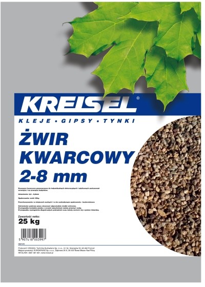 Kreisel $217wir kwarcowy 2-8 mm 25 kg
