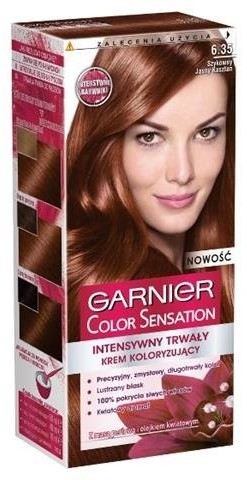 Garnier Color Sensation farba do włosów 6.35 Szykowny jasny kasztan 1szt 68599-uniw