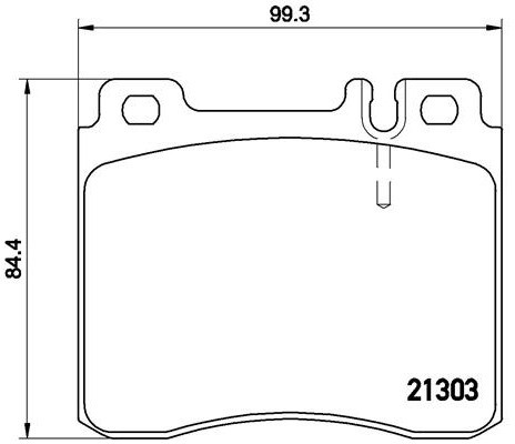 BREMBO Zestaw klocków hamulcowych, hamulce tarczowe P 50 018