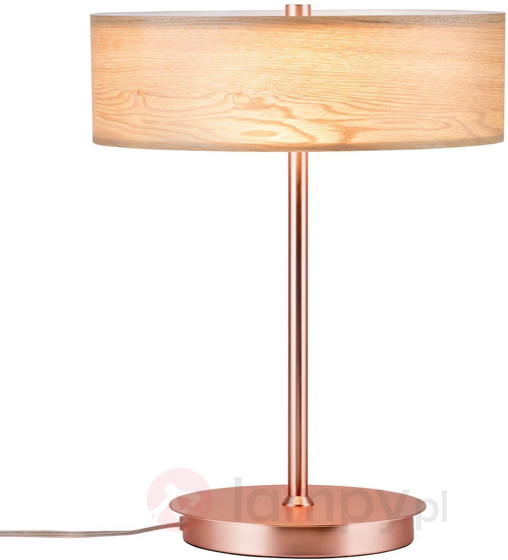 PAULMANN Harmonijna drewniana lampa stołowa Liska