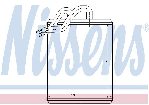 NISSENS Wymiennik ciepła, ogrzewanie wnętrza 73655