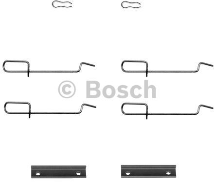 Bosch Zestaw osprzętu do okładzin hamulców tarczowych 1 987 474 197