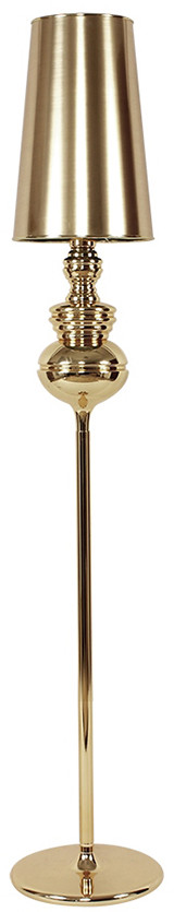 King Home Lampa podłogowa 158x26cm Queen Floor złota 1018F.GOLD