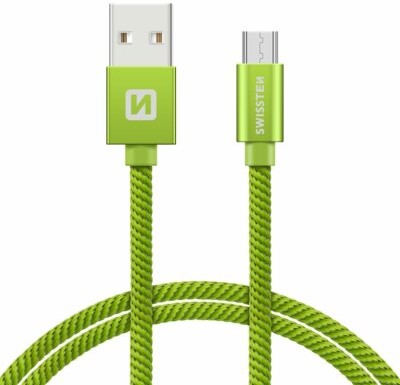 SWISSTEN Kabel USB Micro USB SWISSTEN 2 m Zielony 71522307
