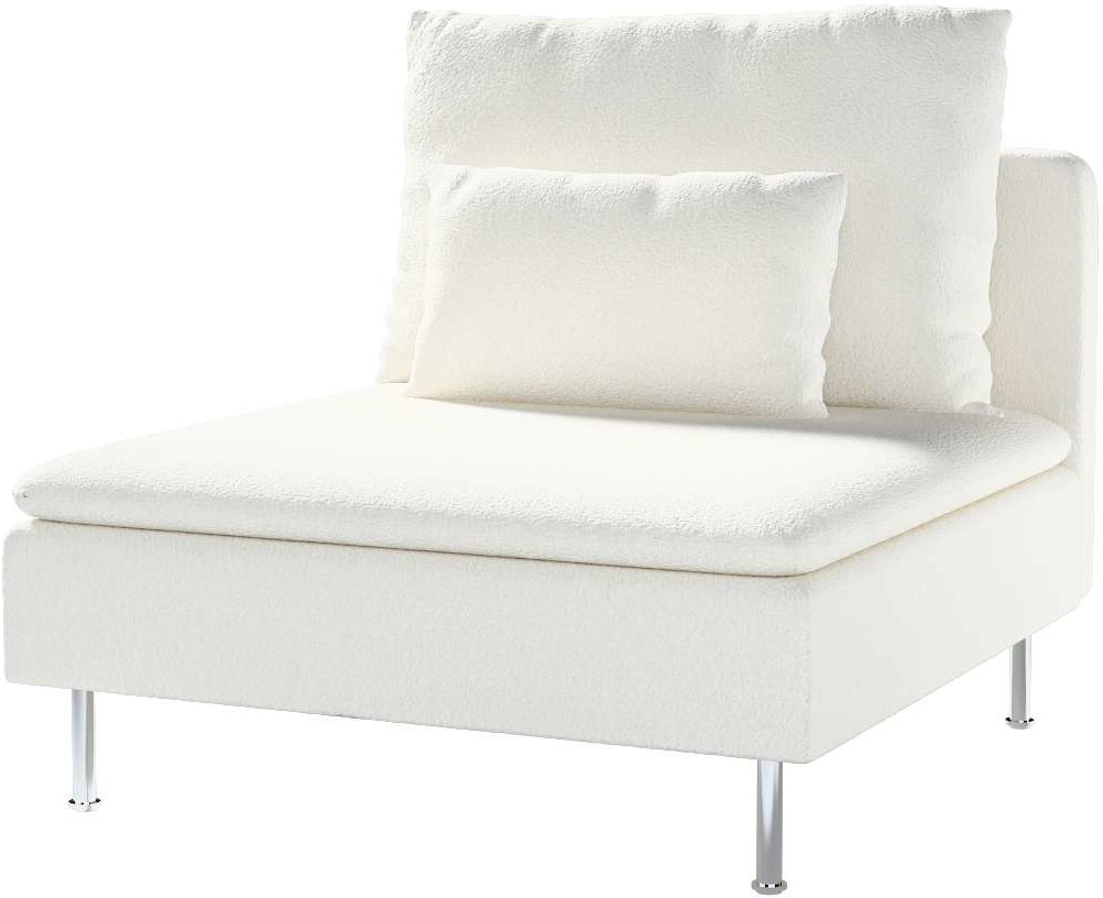 Dekoria pl pl Pokrowiec na moduł Söderhamn 1-osobowy biała bukla 93 x 99 x 83 cm Teddy 1007-702-80