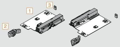 Blum Jednostka  Tip-on Tandem 560 H Plus, TK 30 kg, 1 sztuki, 8997274 8997274