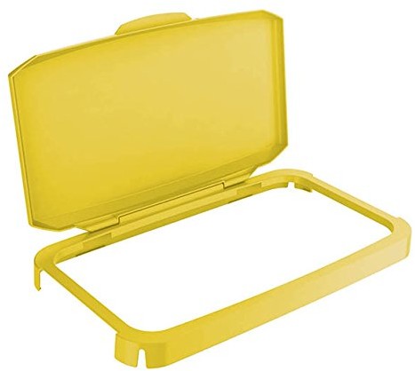 Durable DURABIN kosz na śmieci, pokrywa z zawiasami, żółty 1800500030