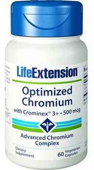 Life Extension Optymalizowany Chrom z Crominex 3+ 60 kapsułek | Life Extension 01504