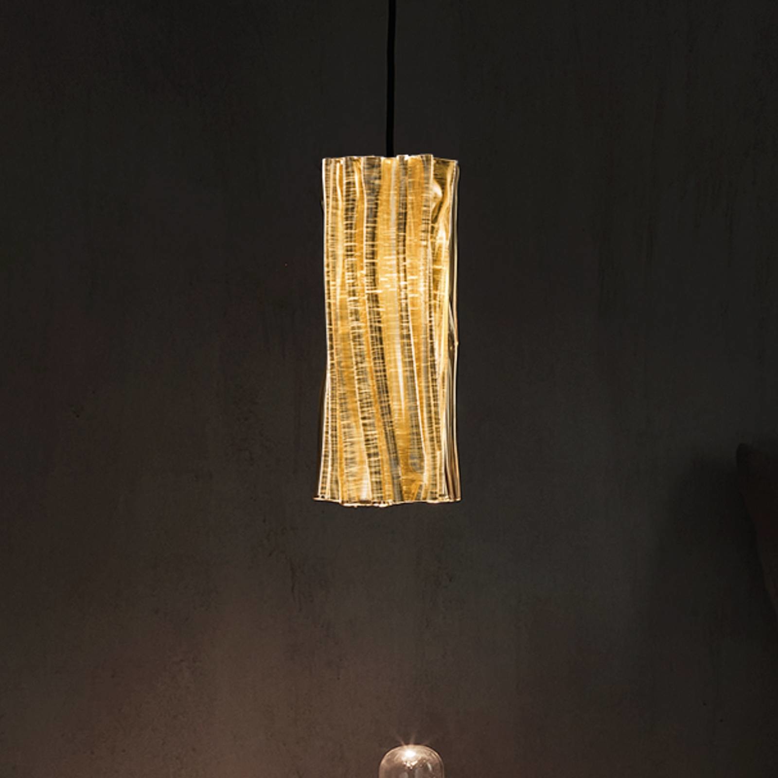Slamp Accordéon Vertical żyrandol złoty/czarny