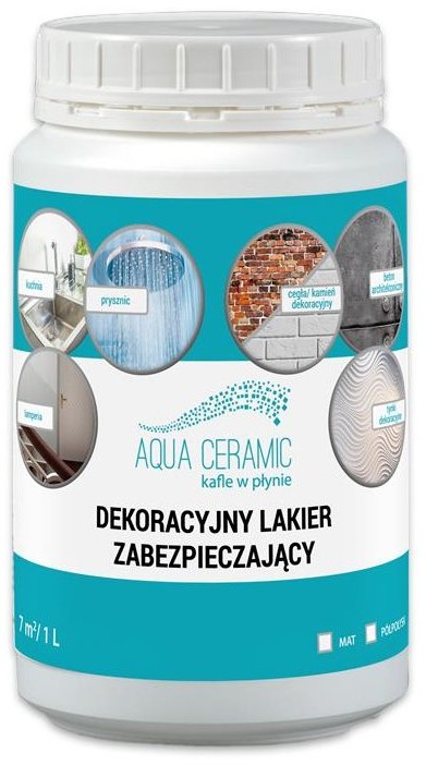 Standom Dekoracyjny bezbarwny lakier mat AQUA CERAMIC