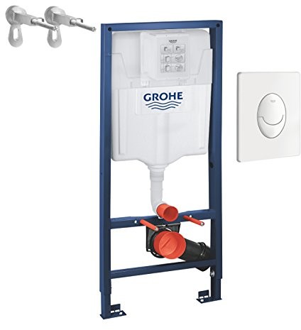Grohe Rapid SL zestaw 3 w 1 toaleta podwieszana Villeroy & Boch, w zestawie z osłoną muszli i zestawem Fresh Retro-Fit