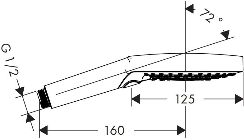 Hansgrohe Select S PowderRain 120 3 jet P Słuchawka prysznicowa 3-funkcyjna chrom 26014000