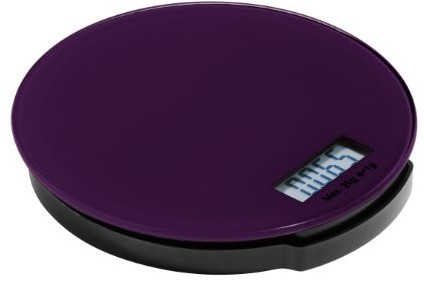 Premier Housewares Premier housewares Zing elektroniczna waga kuchenna ze szkła, okrągły, 2 kg, 3 x 16 x 16 cm, lila 0807252