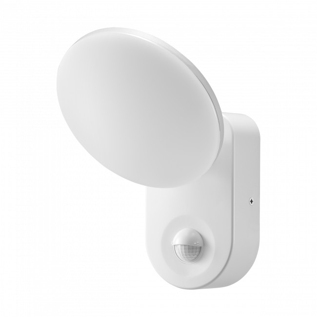 Orno RIOLIT LED 15W, oprawa ogrodowa z czujnikiem ruchu, 1100lm, IP65, 4000K, biała AD-OP-6206WLPMR4