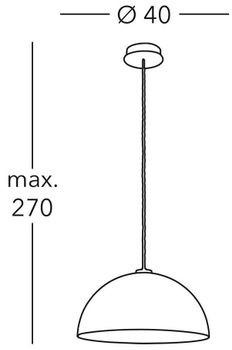 AUSTROLUX Lampa Austrolux Cult A1339.31.co.vincu/40 Lampa Wisząca 1 Light A1339.31.Co.VinCu/40