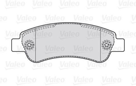 top VALEO Zestaw klocków hamulcowych, hamulce tarczowe 301892