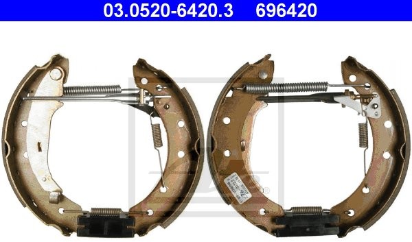 ATE ZESTAW SZCZĘKI+CYLINDERKI HAMULCOWE 03.0520-6420.3 CITROEN XSARA 1.4HDI 03-05 PEUGEOT 206 1.4HDI ECO 08