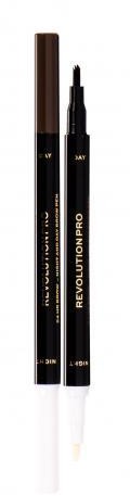 Makeup Revolution London London Revolution PRO Day & Night Brow Pen kredka do brwi 1,6 ml dla kobiet Warm Brown