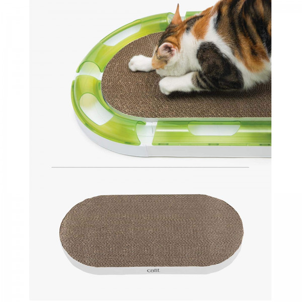 Zdjęcia - Drapak dla kota Catit Hagen Drapak kartonowy  Senses 2.0 Oval Scratcher, do torów 