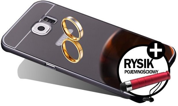 4kom.pl ETUI BUMPER PLECKI MIRROR DO GALAXY S7 edge + Rysik do ekranów LCD 9928