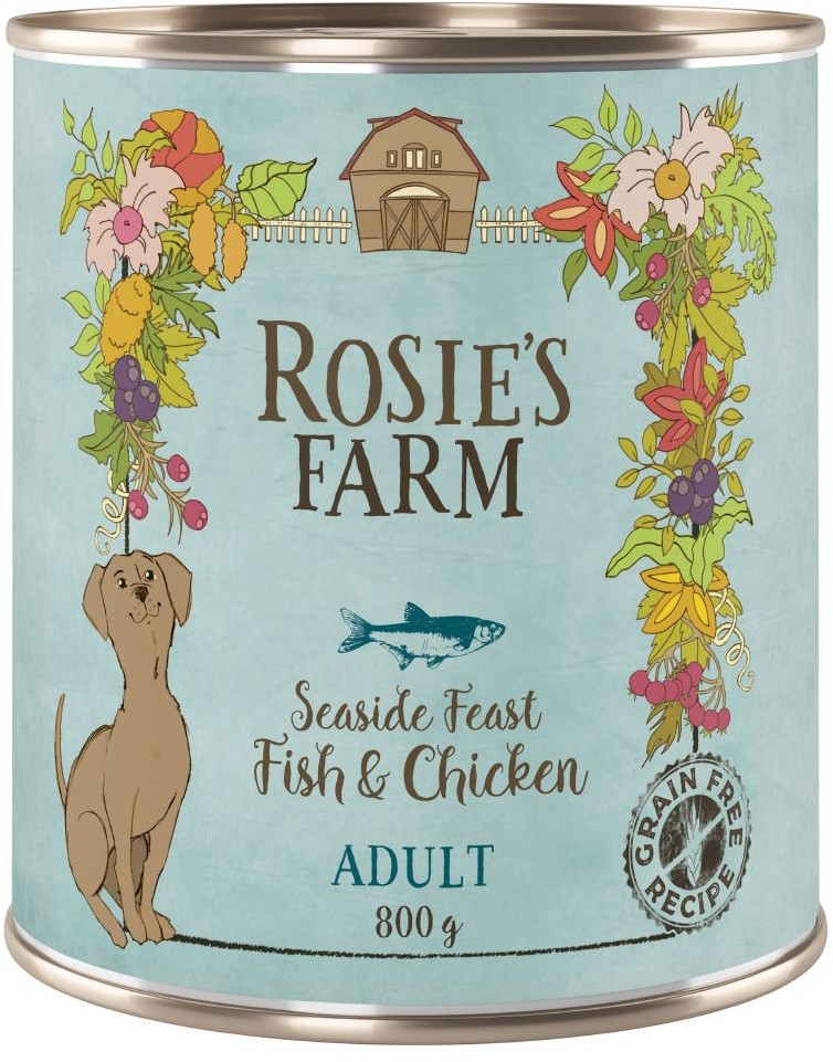 Rosie's Farm Rosie's Farm Adult, 6 x 800 g  - Ryba i kurczak
