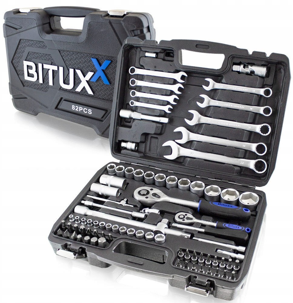 Zestaw Narzędzi 82 El Nasadki Bity Torx