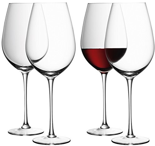 LSA International 850 ML kieliszek do czerwonego wina, przezroczysty (4 sztuki) G939-30-991