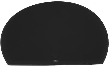 Maya Professional Tools 81916  6 elastyczny łopatka do ciasta bez otworów, okrągły, FBK/Higiena żywności, 160 MM X 125 MM X 1,65 MM, w kolorze czarnym 81916-6
