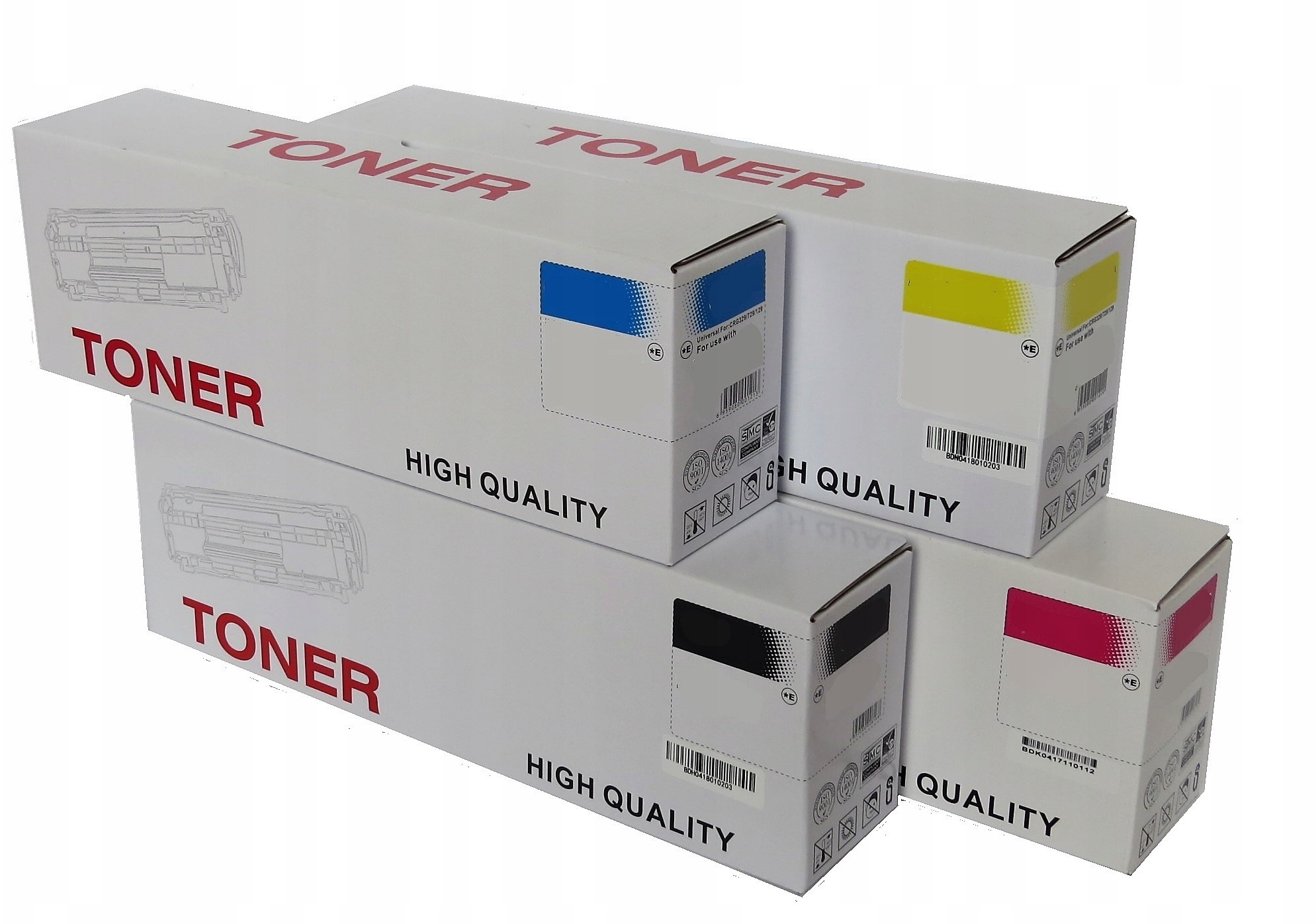 4 x Toner CLP320 CLP325 do Samsung CLX3180 CLX3185