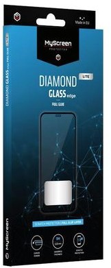 MYSCREEN Szkło DIAMOND GLASS LITE edge FULL GLUE Black Motorola Moto E40