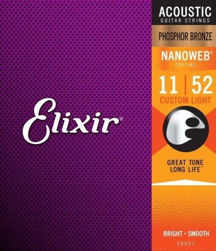 Elixir 16027 NW PB C/LT struny do git akust.11-52