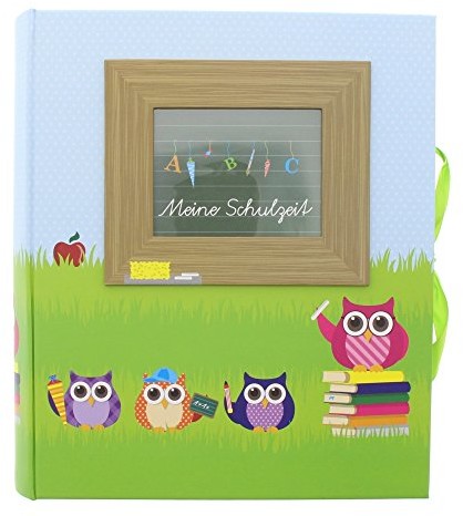 Goldbuch Złota księga, Album szkolnej, sowa, 25 x 25 cm, 60 stron z pergaminowy satynowany 85043