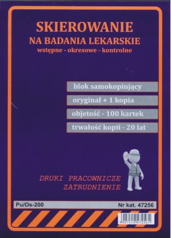 Firma krajewski Skierowanie na badania lekarskie [Pu/Os-200] Pu/Os-200