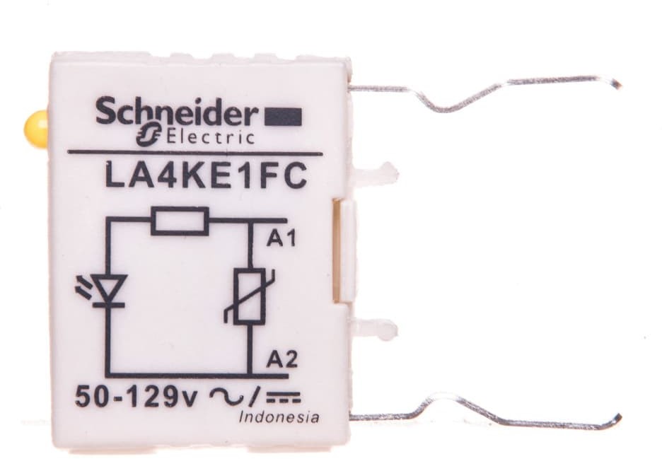 Schneider Electric Układ ochronny warystor 50-130V AC/DC ze wskaźnikiem LED LA4KE1FC LA4KE1FC